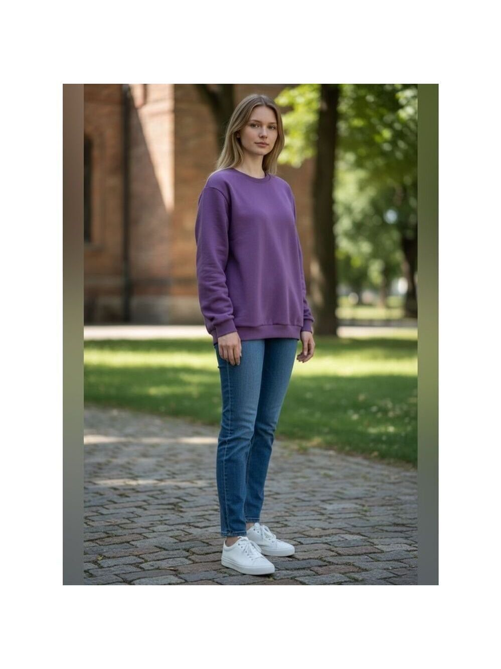 Purple Crewneck Sweatshirt Women’s XXL Casual Pullover